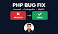 do php bug fix, laravel bug fix and codeigniter bug fix