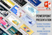 design professional pitch deck, training powerpoint presentation