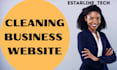 build cleaning website, home cleaning, janitorial, office cleaning website