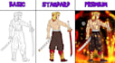 draw your muscular character designs