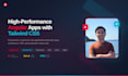 build a high performance angular web application with tailwind CSS