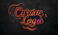 do cursive, stylish, scripted, handwritten, calligraphy logo
