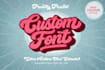 create custom font typeface