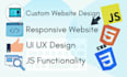 create modern and responsive website design