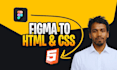 convert figma to html css, psd to html with responsive