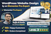 design or redesign a high converting wordpress website using elementor pro