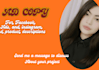 copywrite ad copy for facebook, landing pages and emails