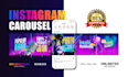 design carousel post for instagram, linkedin, facebook, social media posts