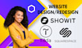 develop design redesign showit squarespace or  tilda website