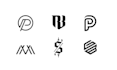 design premium monogram, initial letter and lettermark logo
