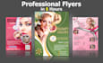 design event, spa and salon flyers