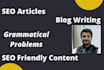 do unique SEO content, blogpost, research work, precise niche article