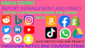 file copyright claim for infringing data and submit legal appeal to false claims