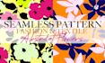 design seamless pattern textile prints abstract flowers