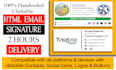 create email signature HTML, clickable HTML email signature