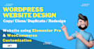convert clone or transfer wix, weebly, webflow, squarespace to wordpress website
