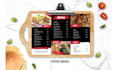 do food menu, restaurant menu design