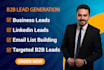 do targeted b2b lead generation, email collection by using linkedin