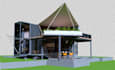 3d architectural off grid container homes