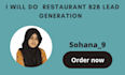do restaurant b2b lead generation