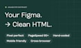 convert figma to HTML, CSS and js