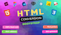 convert psd to html, xd to html, figma to html, skatch to html,