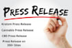 write and distribute kratom cbd press release
