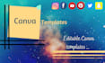 provide you better designs of editable social media canva templates