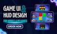 design game UI hud icons and menus for mobile and PC games