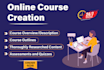 create online course content and do course development