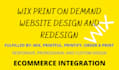 create a professional wix print on demand website