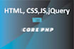 write HTML, CSS, jquery and PHP for your website
