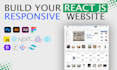 responsive web design react js next js web development react js developer