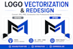 turn any jpg png logo into high quality vector