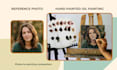 paint a realistic custom oil portrait on canvas handmade from your photo