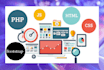 develop your web in html, CSS, js, mysql and PHP