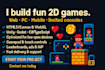 create basic 2d videogame in unity