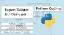do any python programming tasks with classes, tkinter gui