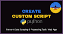 create a custom script with python