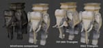 retopologize and uv unwrap 3d models to lowpoly mesh