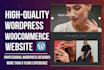 design ecommerce website online store with wordpress woocommerce