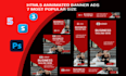 create attractive animated HTML5 banner ads from your design