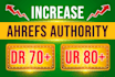 increase domain rating dr ahrefs and ahrefs ur rating