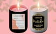 do minimal, luxury candle logo and candle label design