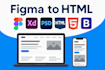 convert PSD, figma, or xd to responsive HTML using bootstrap