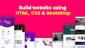 build website from scratch using html,css,bootstrap