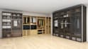 design 3d wardrobe, closet, cabinet, media wall, vanity