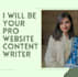 be your pro website content writer