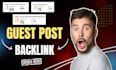 write and publish a news article with a guest post backlink