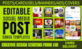 create social media post design for your brand in canva